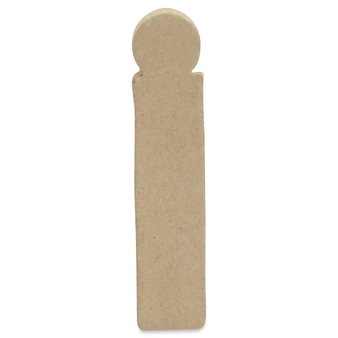 Open in modal - DecoPatch Paper Mache Small Kraft Letter - I, Lowercase, 1" W x 4" H x 1/2" D