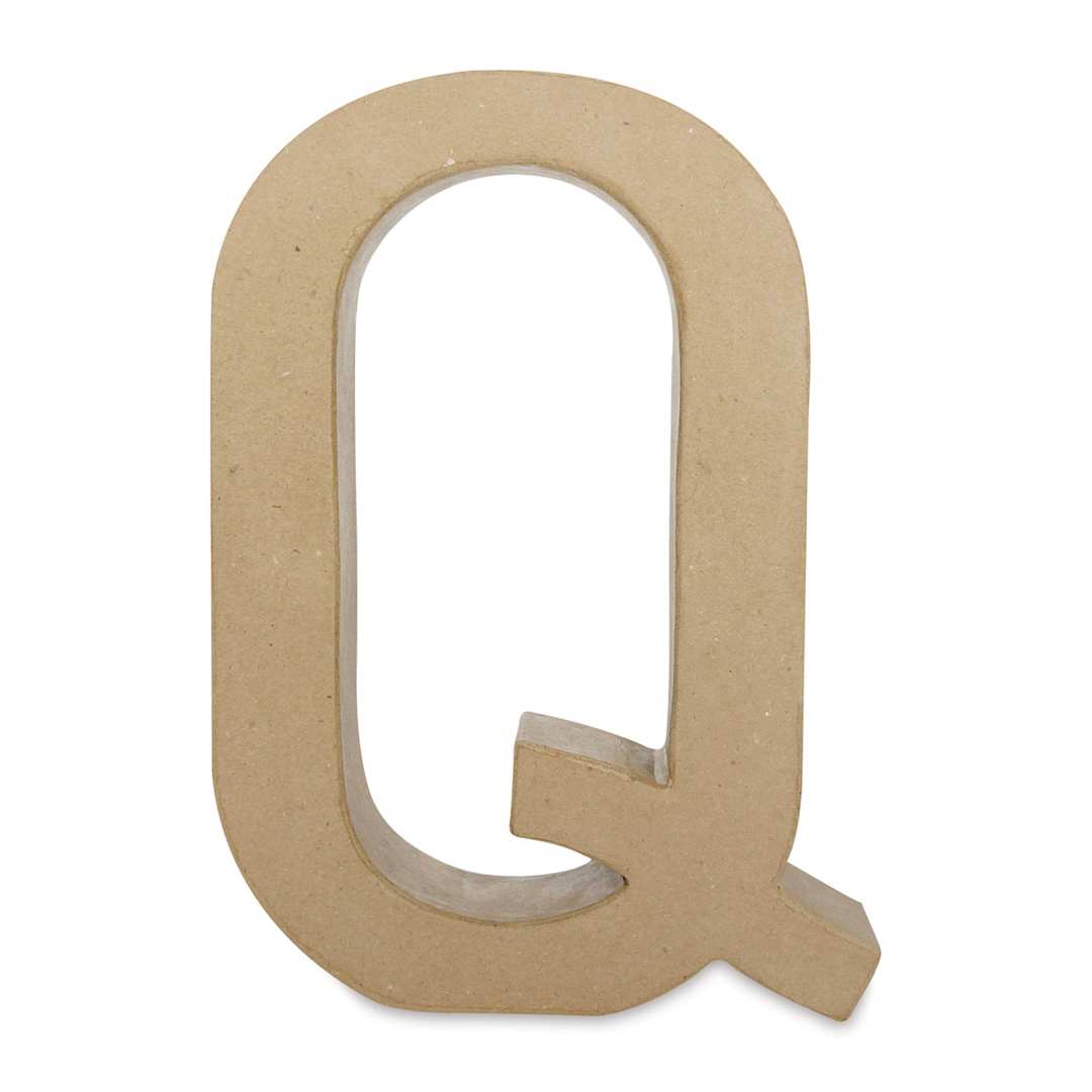 Open in modal - DecoPatch Paper Mache Funny Letter - Q, Uppercase, 8-1/2" W x 12" H x 2" D