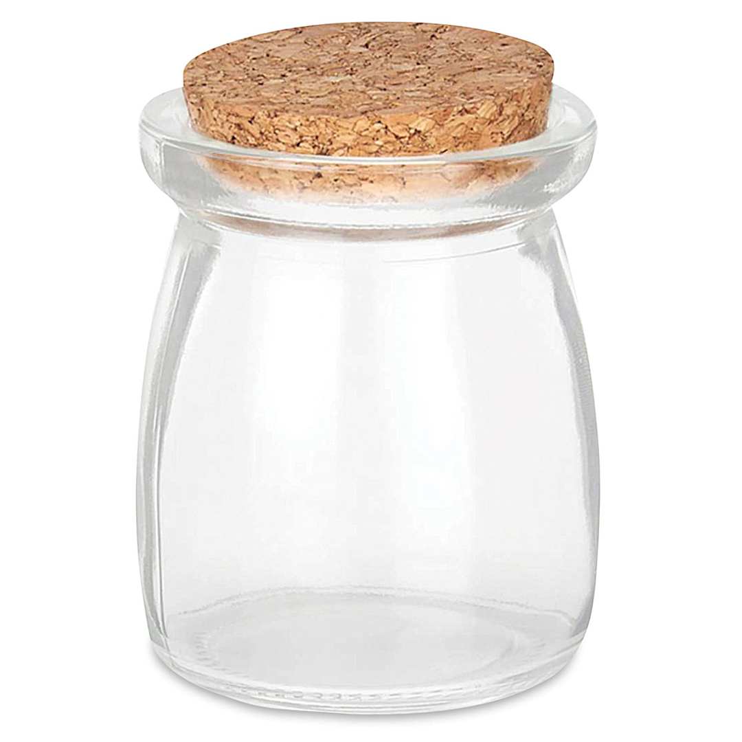 Open in modal - Craft Decor Glass Jar - Cork Lid, 3" H x 2-1/10" W
