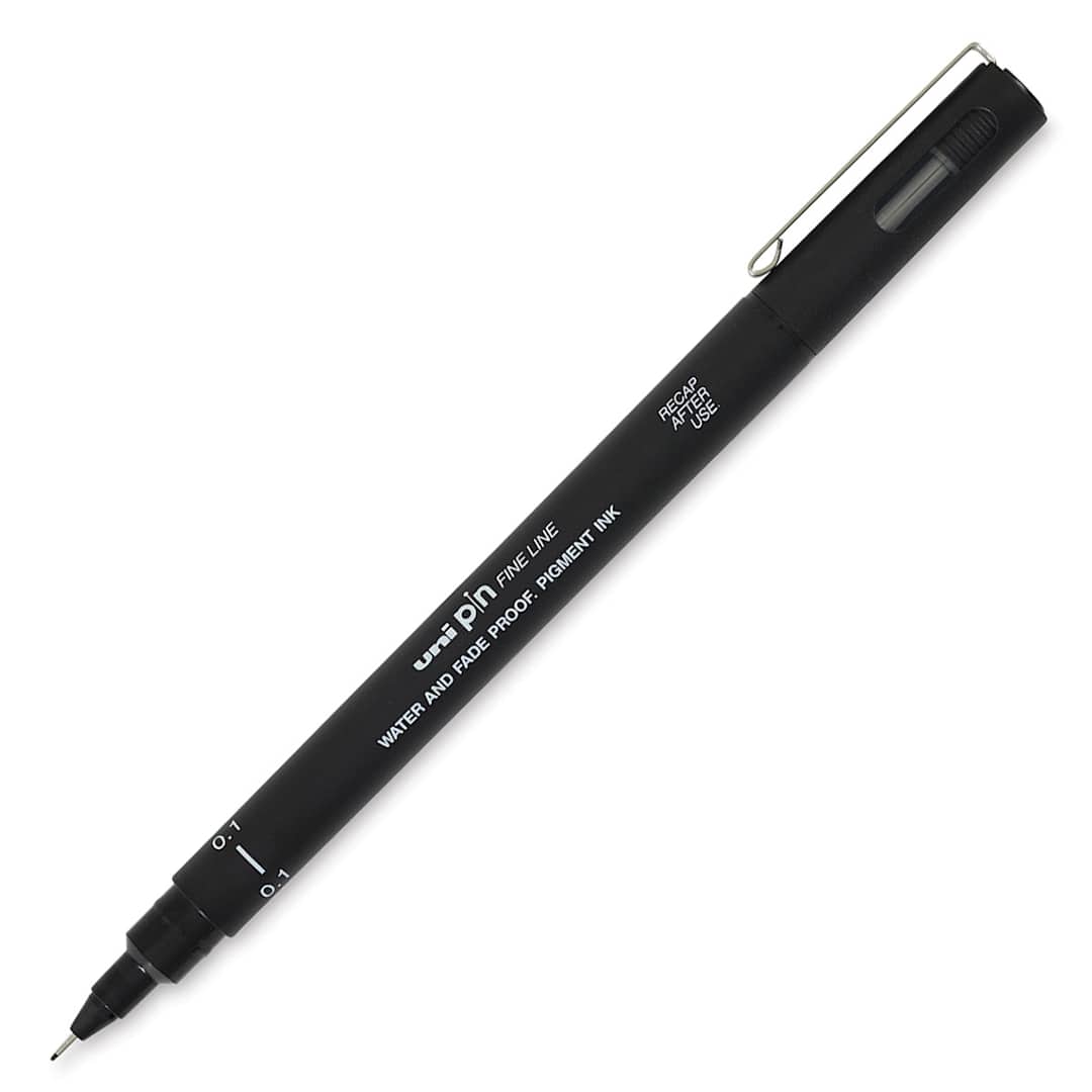 Open in modal - Uni Pin Fine Liner Pen - 0.1 mm, Black