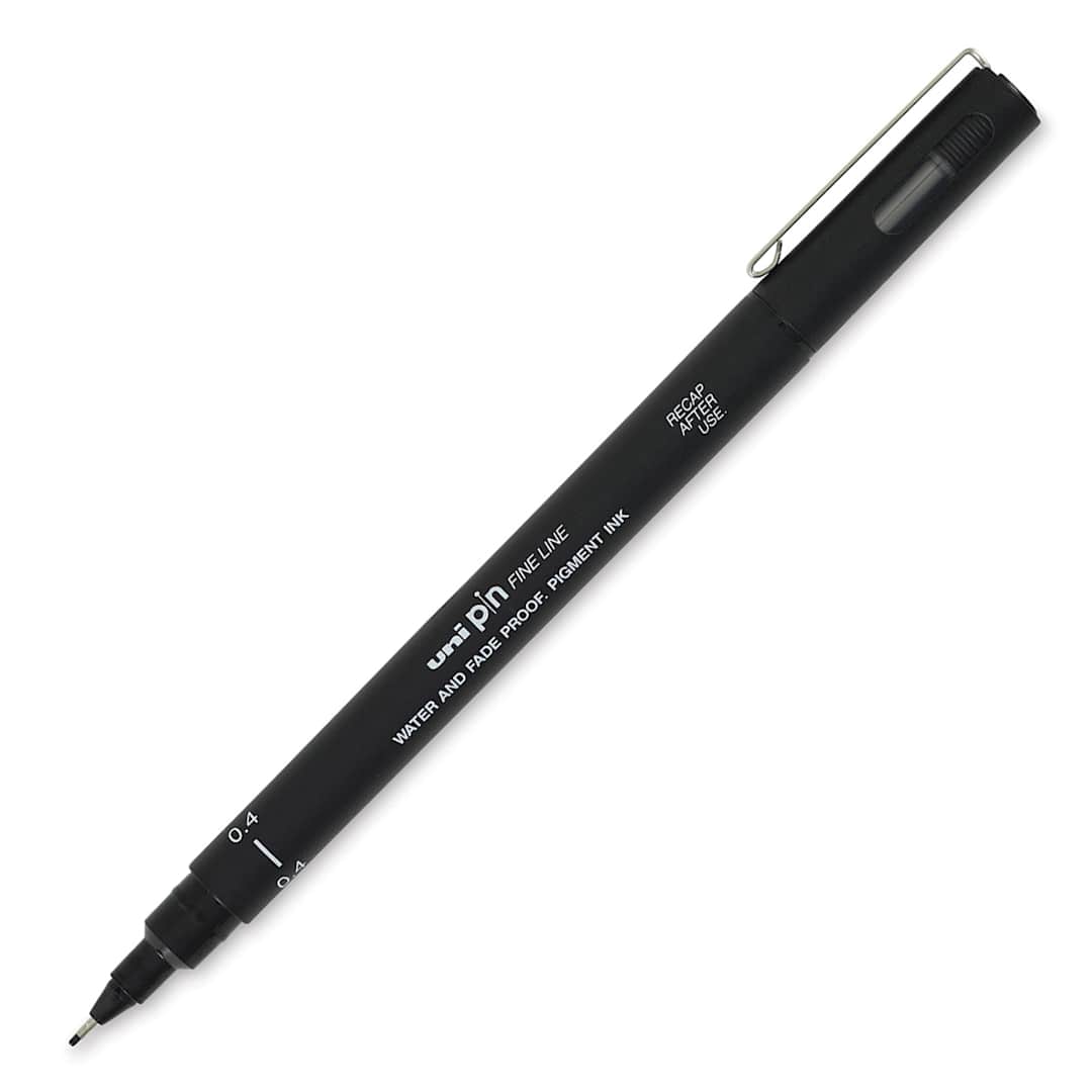 Open in modal - Uni Pin Fine Liner Pen - 0.4 mm, Black