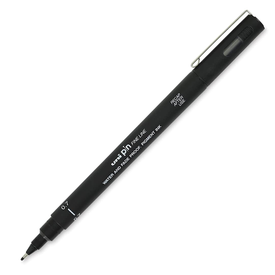 Open in modal - Uni Pin Fine Liner Pen - 0.7 mm, Black