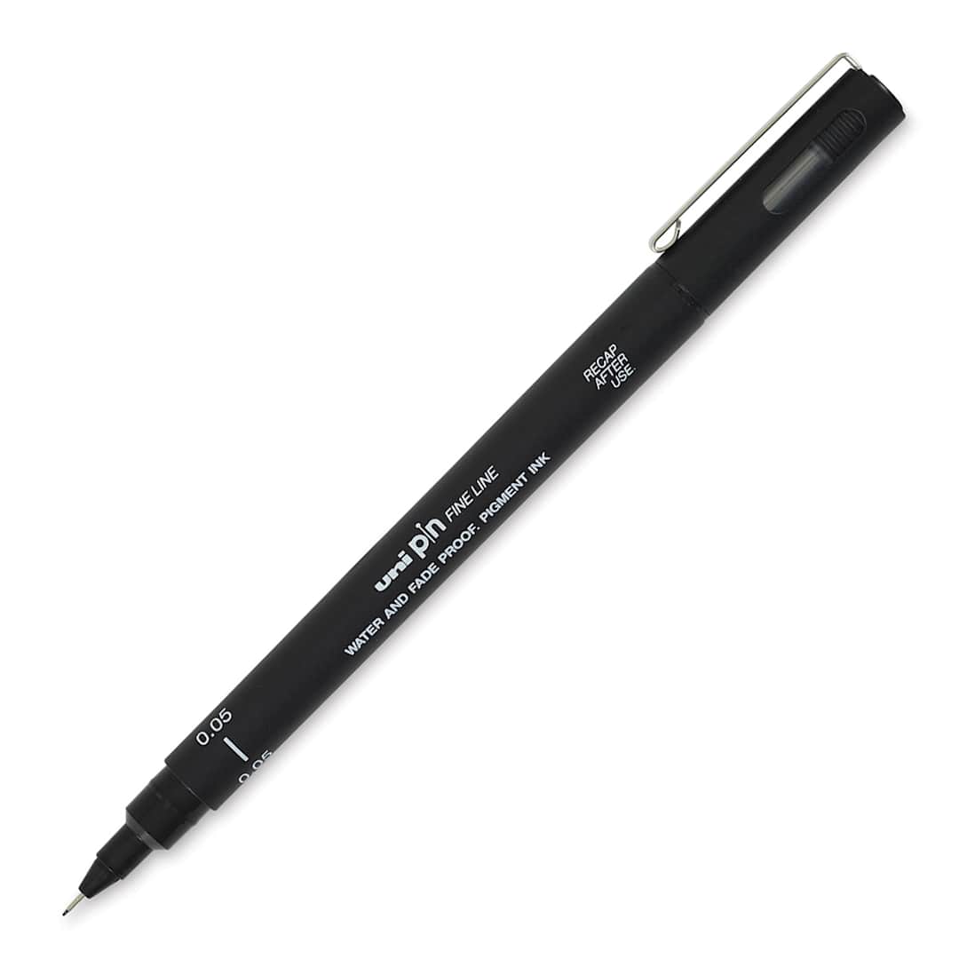 Open in modal - Uni Pin Fine Liner Pen - 0.05 mm, Black