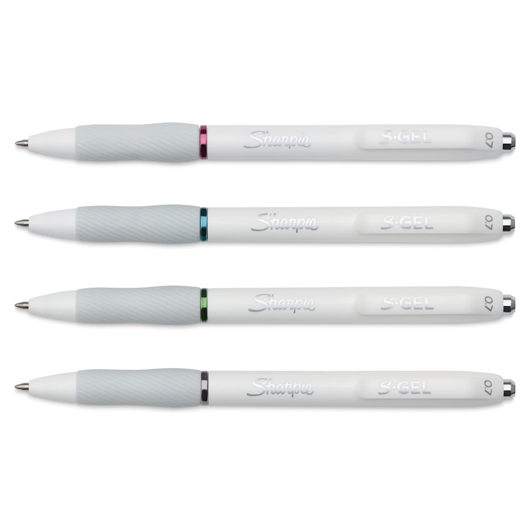 Open in modal - Sharpie White Fashion S-Gel Pens - Rich Dark, Set of 4