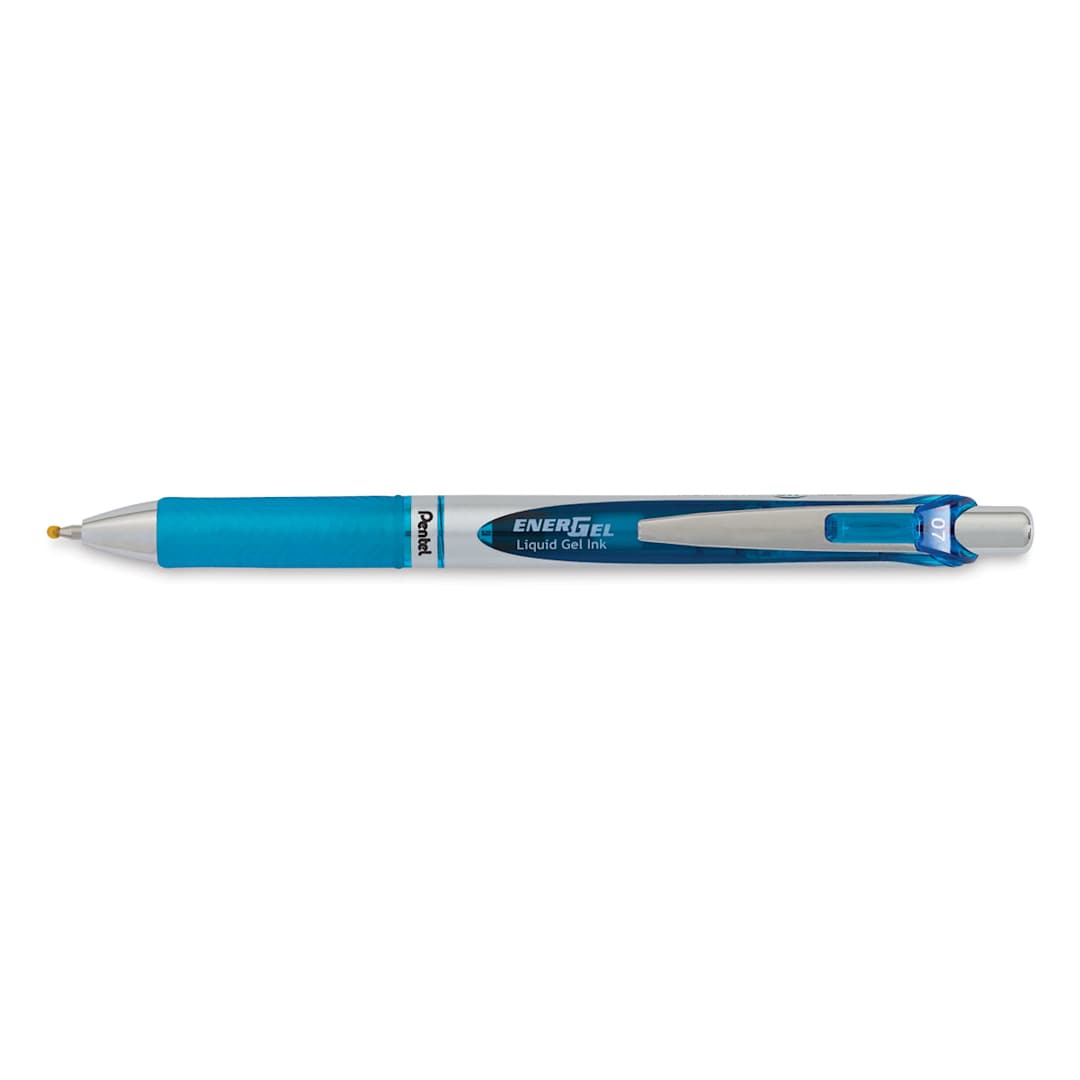 Open in modal - Pentel EnerGel RTX Gel Pen - Sky Blue, 0.7 mm