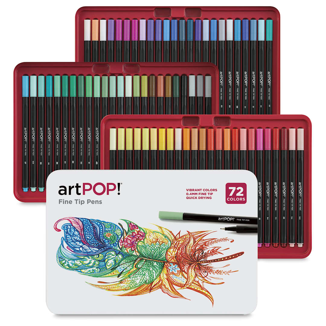 Open in modal - artPOP! Fine Tip Pens - Set of 72, open packaging