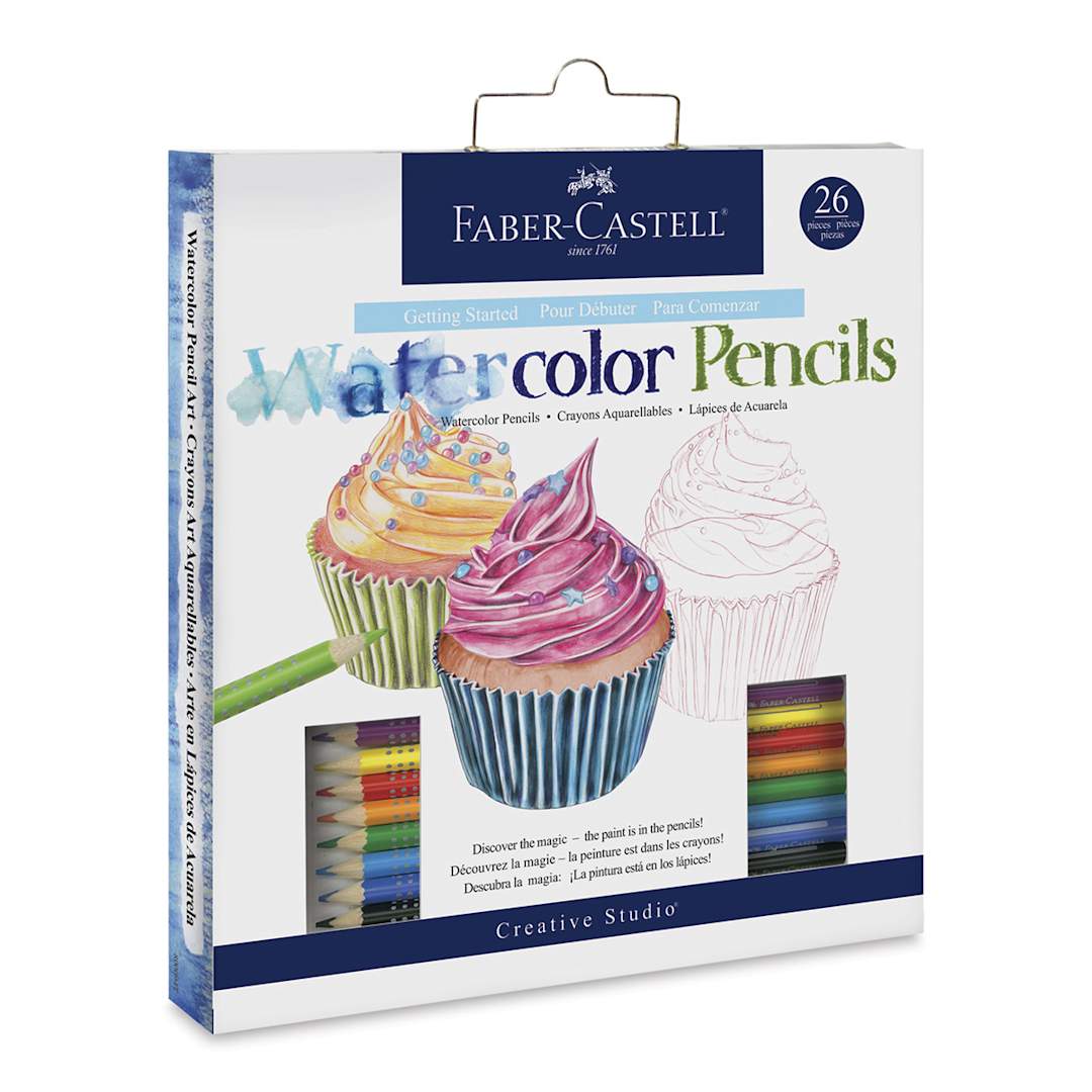 Open in modal - Faber-Castell Creative Studio Getting Started Watercolor Pencil Set - Front of package