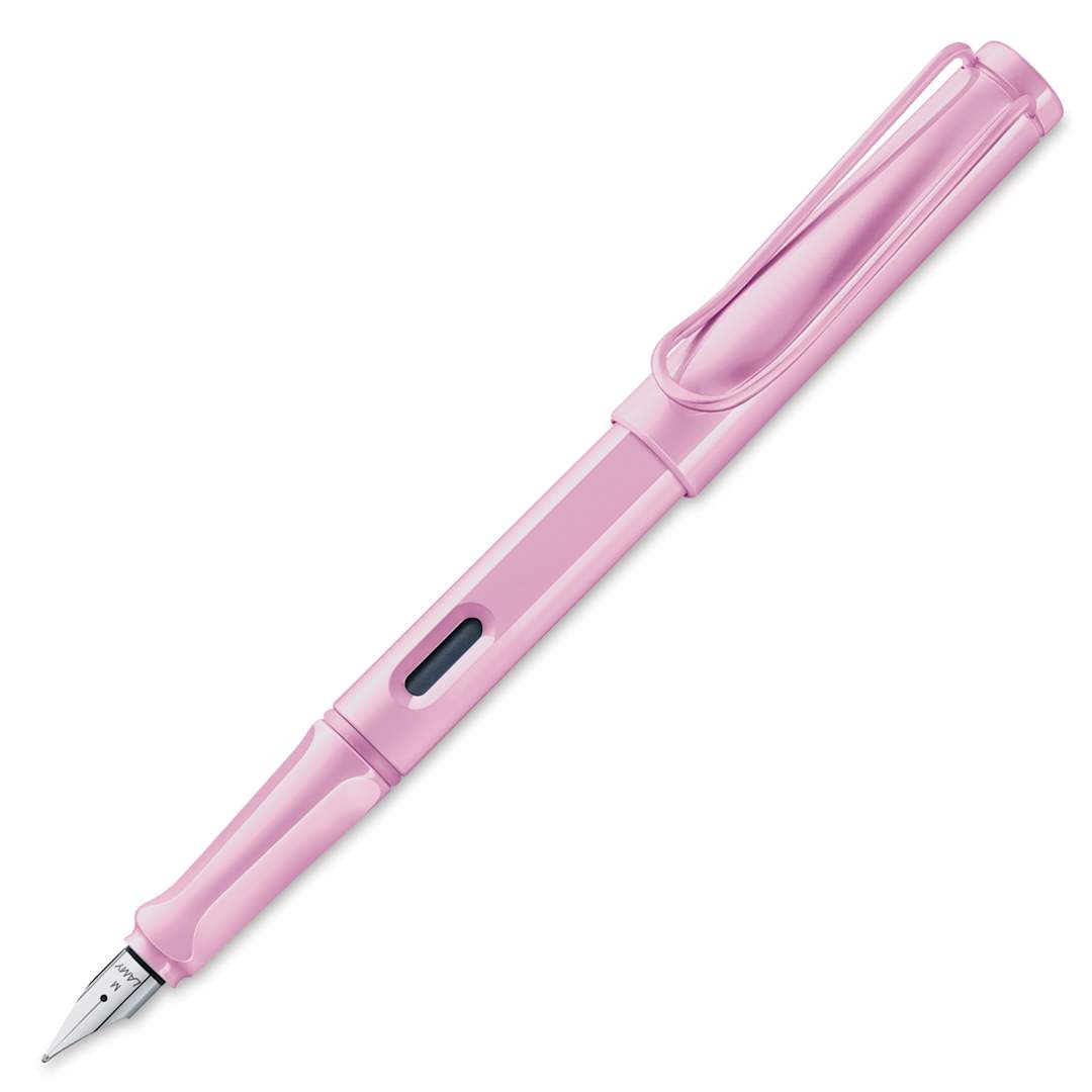 Open in modal - Lamy Safari Fountain Pen - Light Rose, Extra-Fine Nib