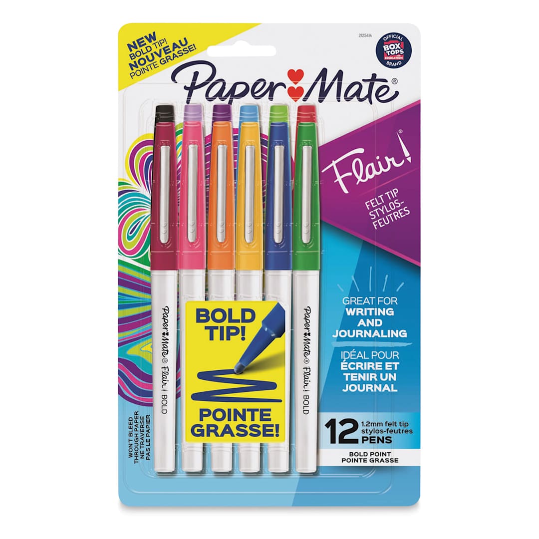 Open in modal - Paper Mate Flair Bold Pens - Set of 12