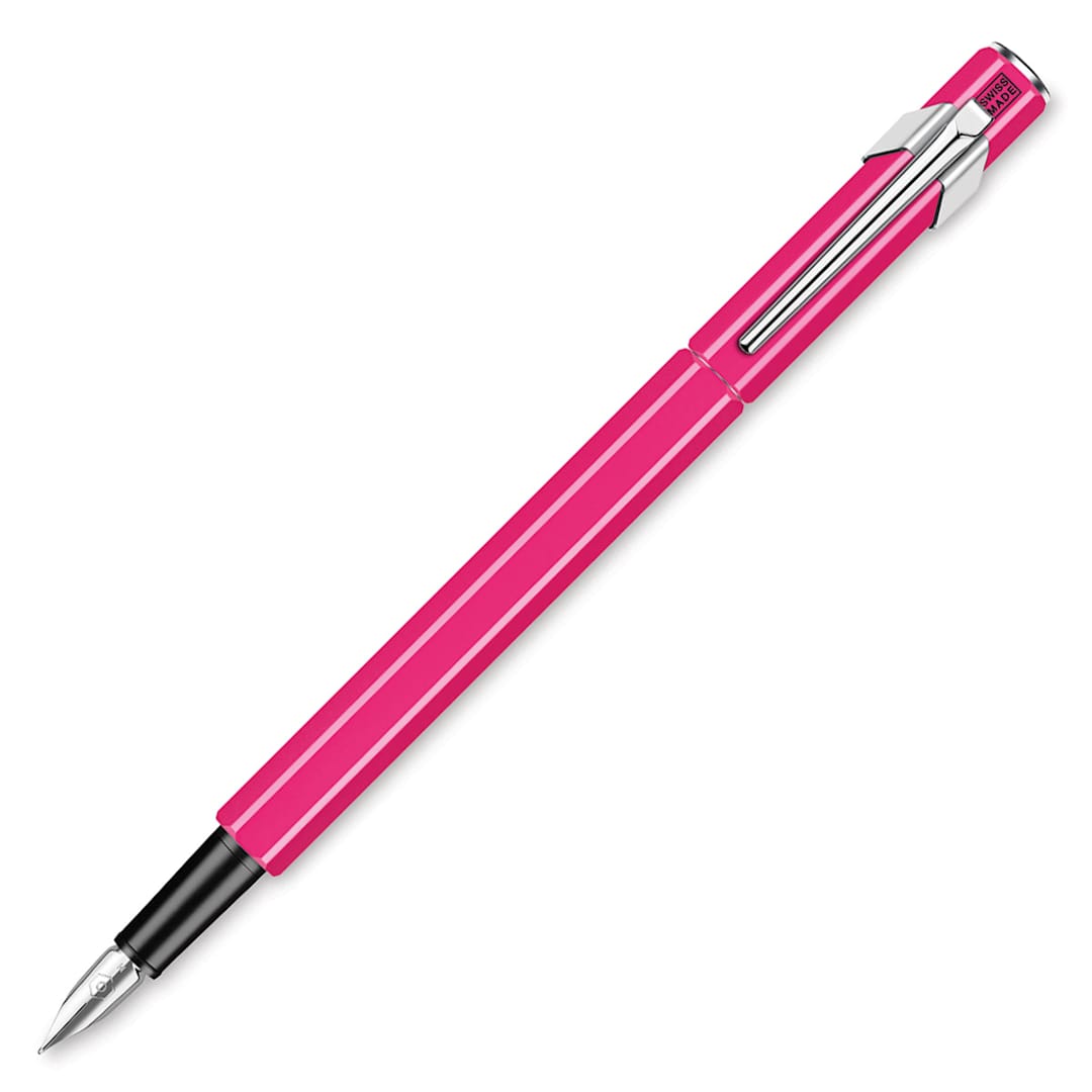 Open in modal - Caran d’Ache 849 Fountain Pen, Fluorescent Pink, Fine Nib
