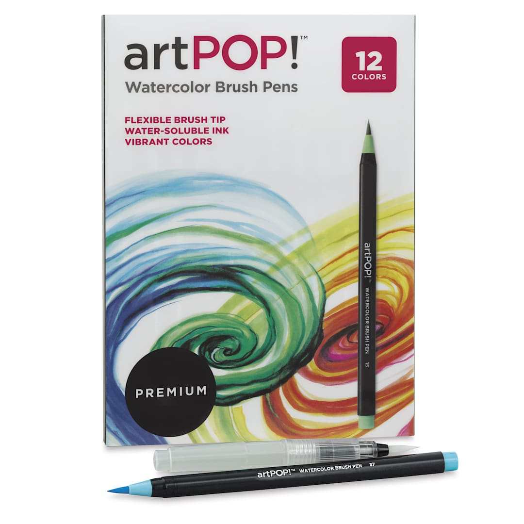 Open in modal - artPOP! Watercolor Brush Pens - Set of 12