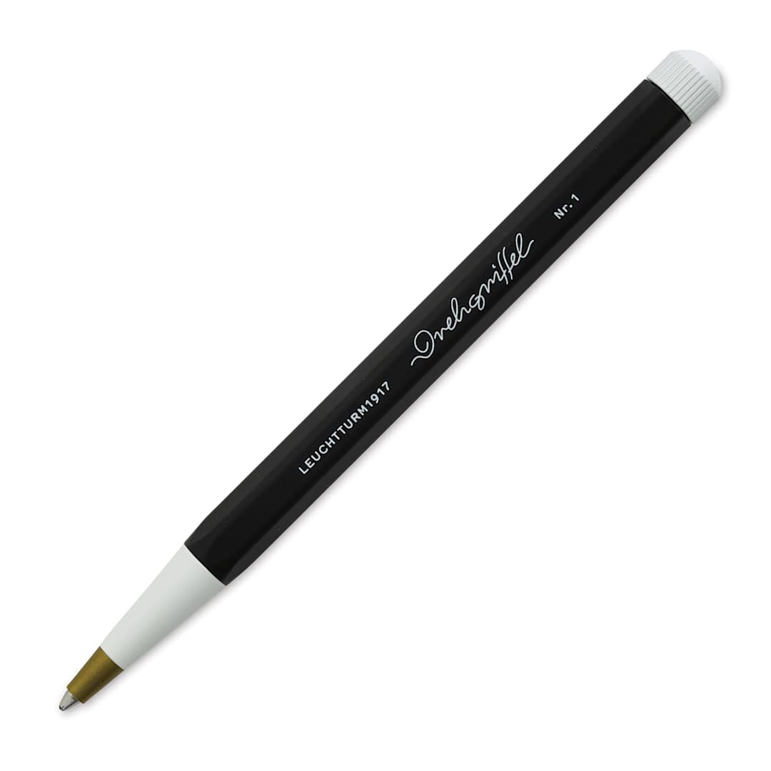 Open in modal - Leuchtturm1917 Drehgriffel Nr. 1 Ballpoint Pen - Black out of packaging, open