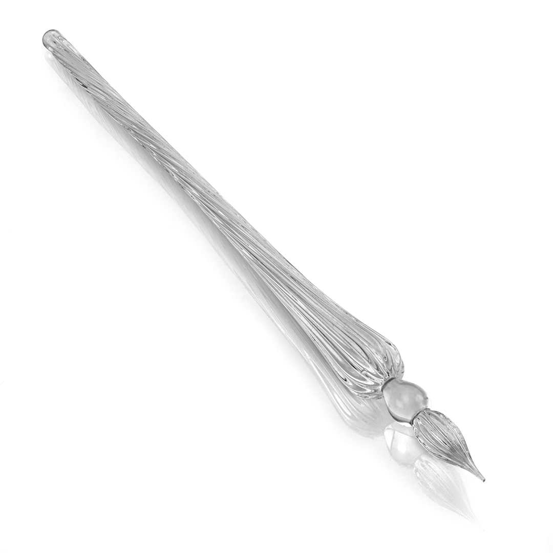 Open in modal - Herbin Round Glass Dip Pen - Transparent out of gift box