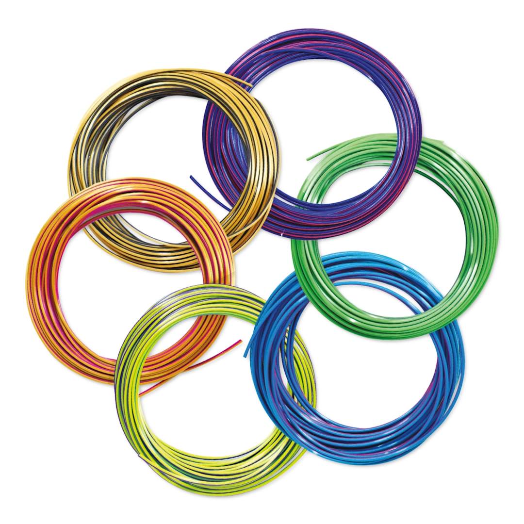Open in modal - 3Doodler Flow Tri-Color Filament Refills - Set of 6 - out of packaging