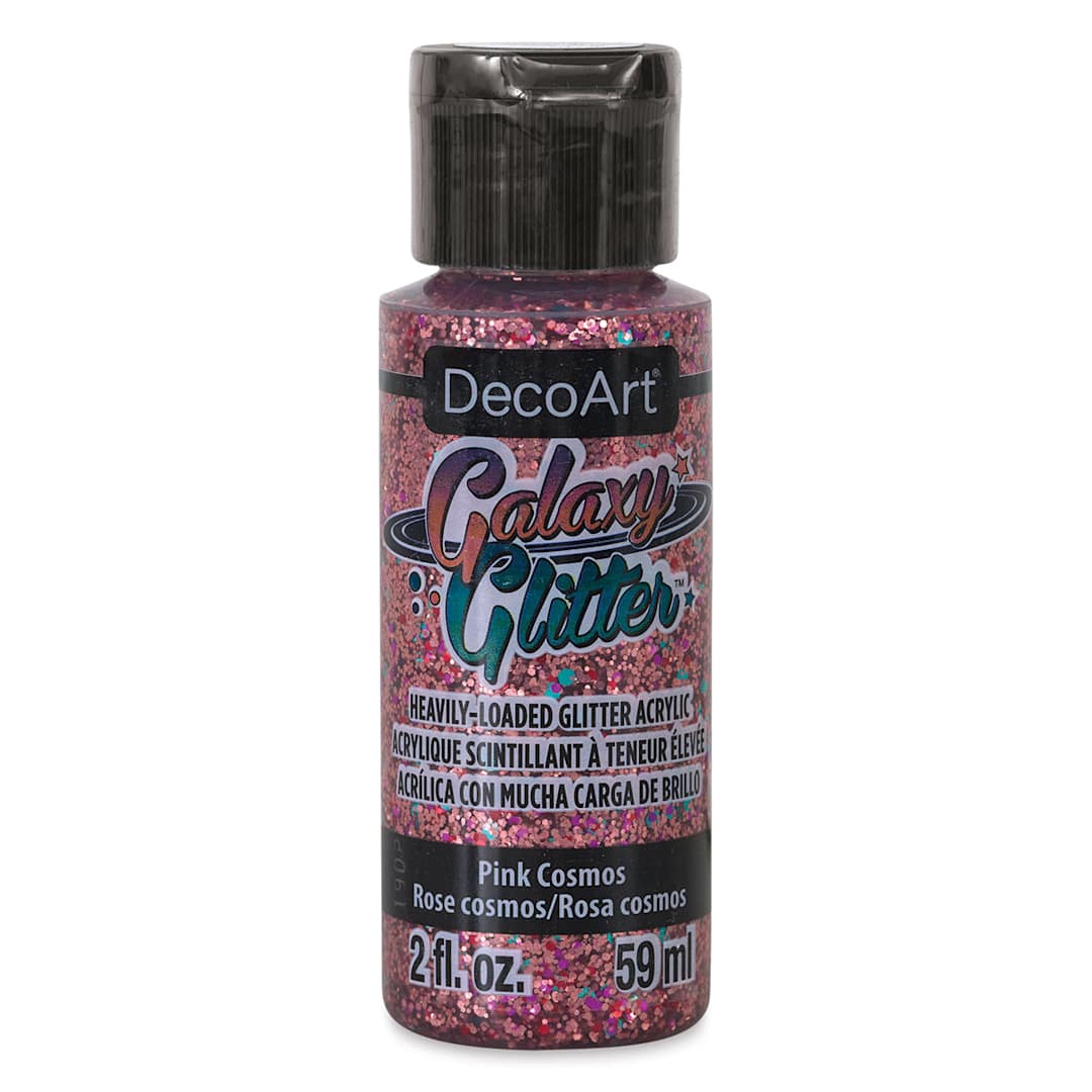 Open in modal - DecoArt Galaxy Glitter Paint - Pink Cosmos, 2 oz