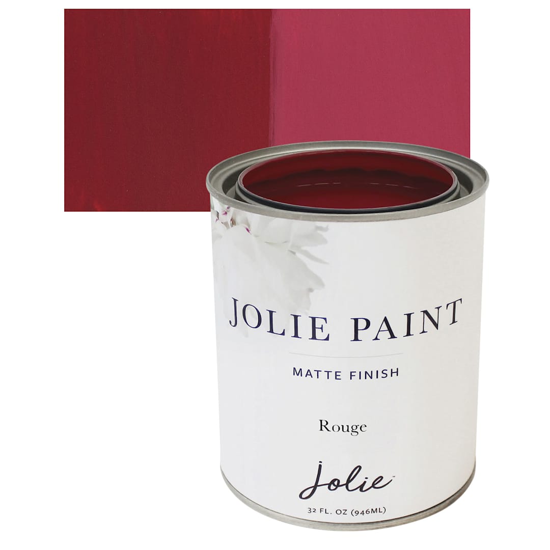 Open in modal - Jolie Matte Finish Paint - Rouge, Quart and swatch