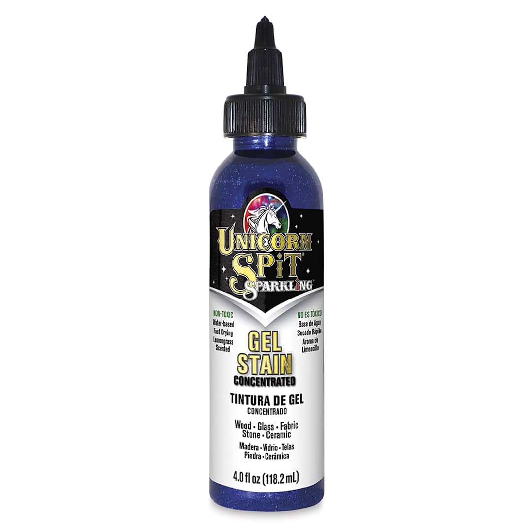 Open in modal - Unicorn Spit Gel Stain and Glaze - Sapphire Swift, 4 oz, Sparkling, Bottle