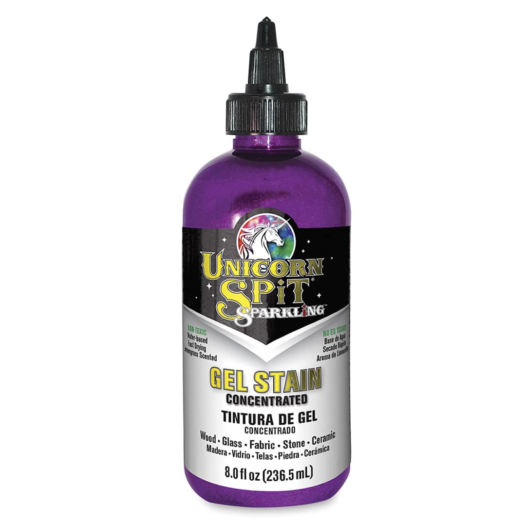 Open in modal - Unicorn Spit Gel Stain and Glaze - Violet Vulture, 8 oz, Sparkling, Bottle