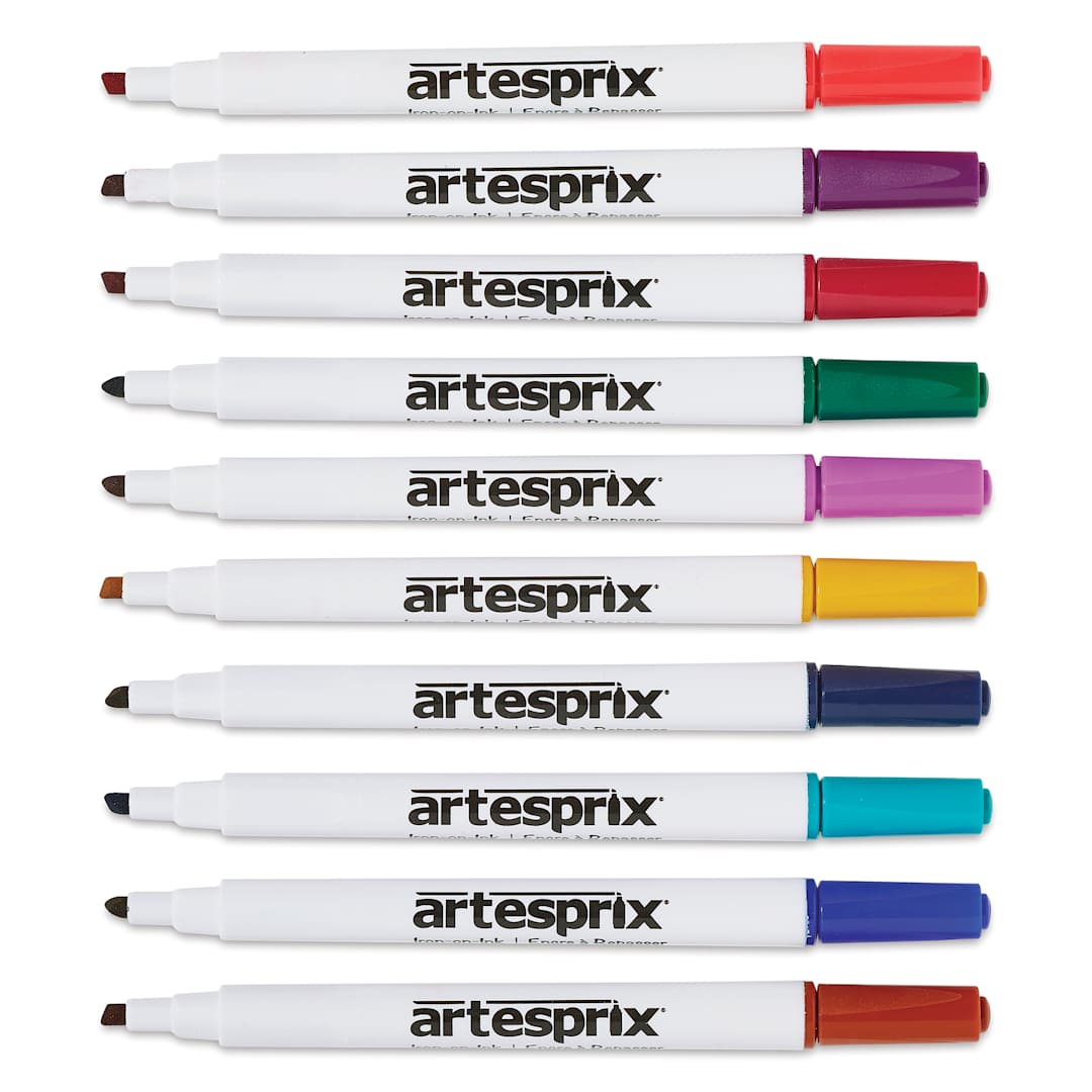 Open in modal - Artesprix Sublimation Markers - Chisel-Tip, Set of 10 Bold Colors
