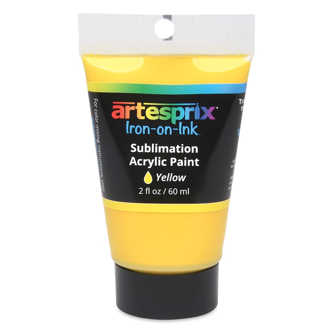 Open in modal - Artesprix Sublimation Acrylic Paint - Yellow, 2 oz Tube