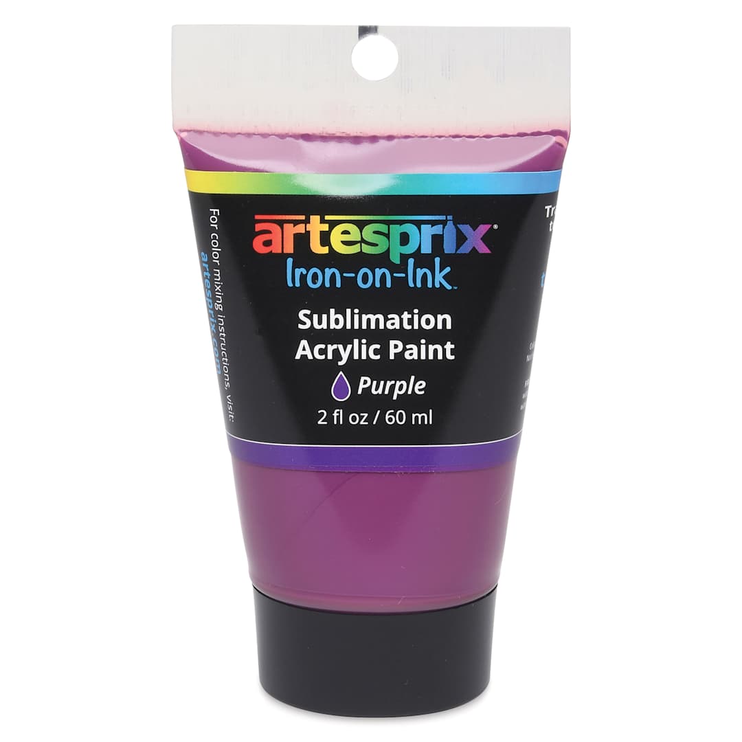 Open in modal - Artesprix Sublimation Acrylic Paint - Purple, 2 oz Tube
