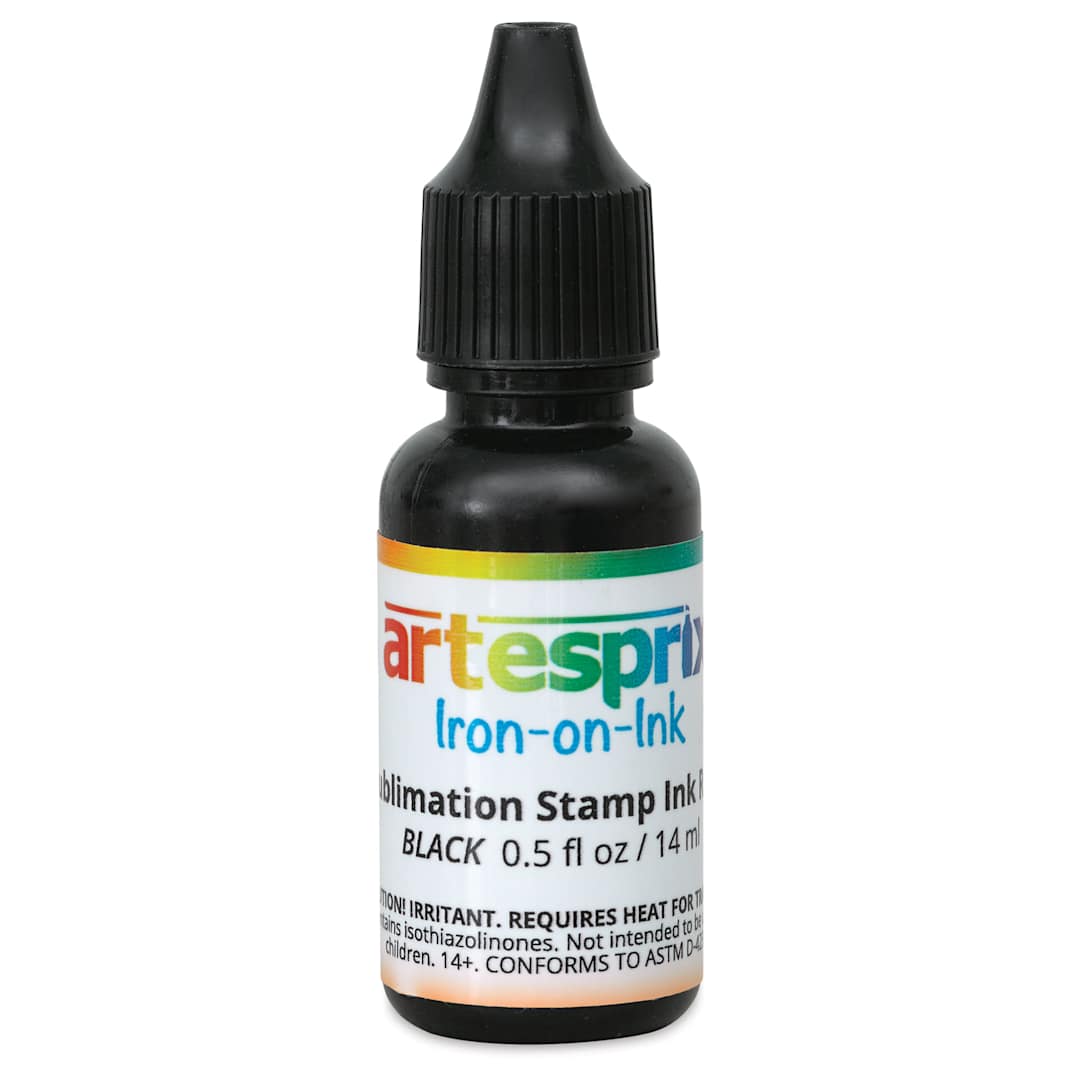 Open in modal - Artesprix Sublimation Stamp Ink Refill - Black, 0.5 oz