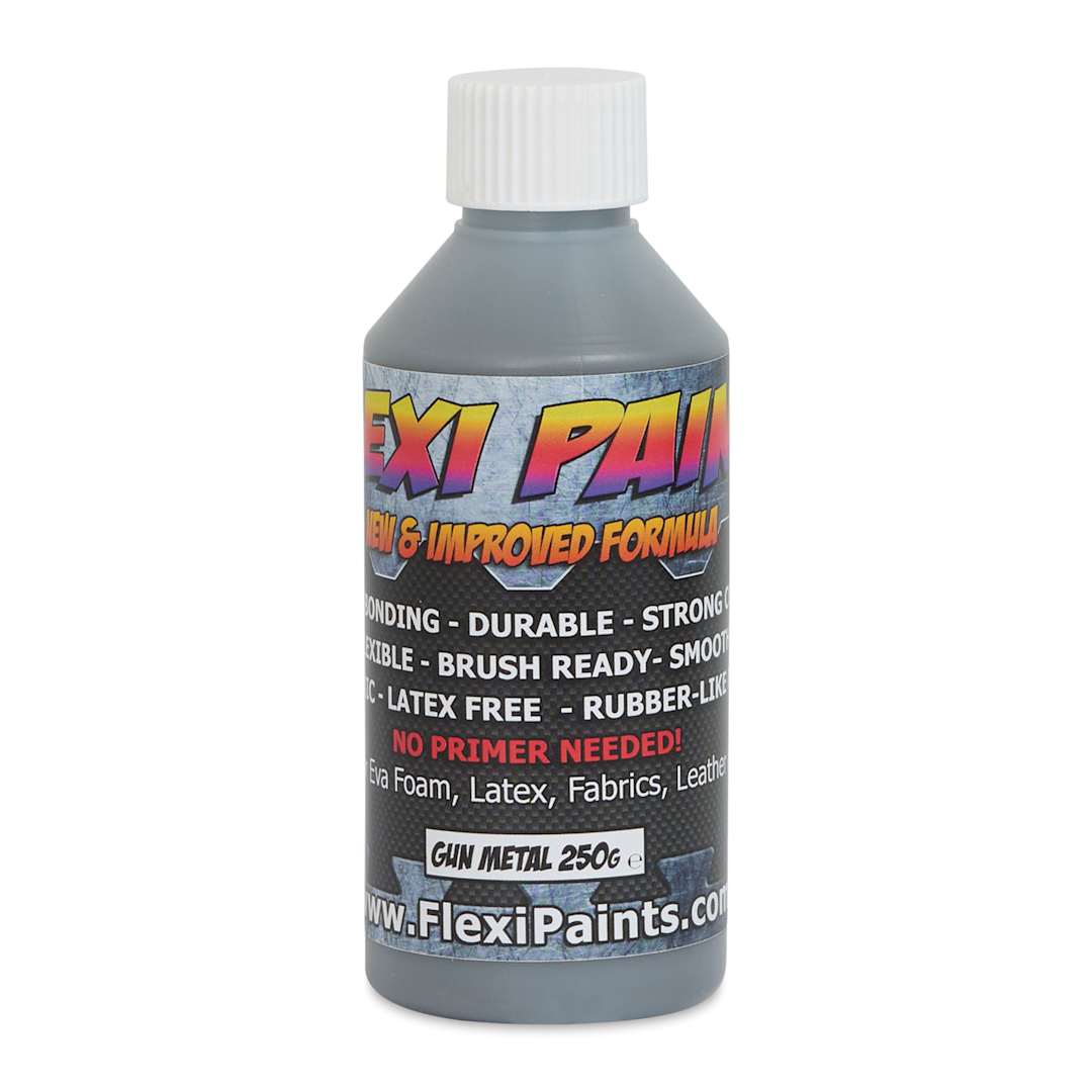 Open in modal - Flexi Paint Waterbased Flexible Cosplay Paint - Metallic Gun Metal, 250 g (0.55 lb)
