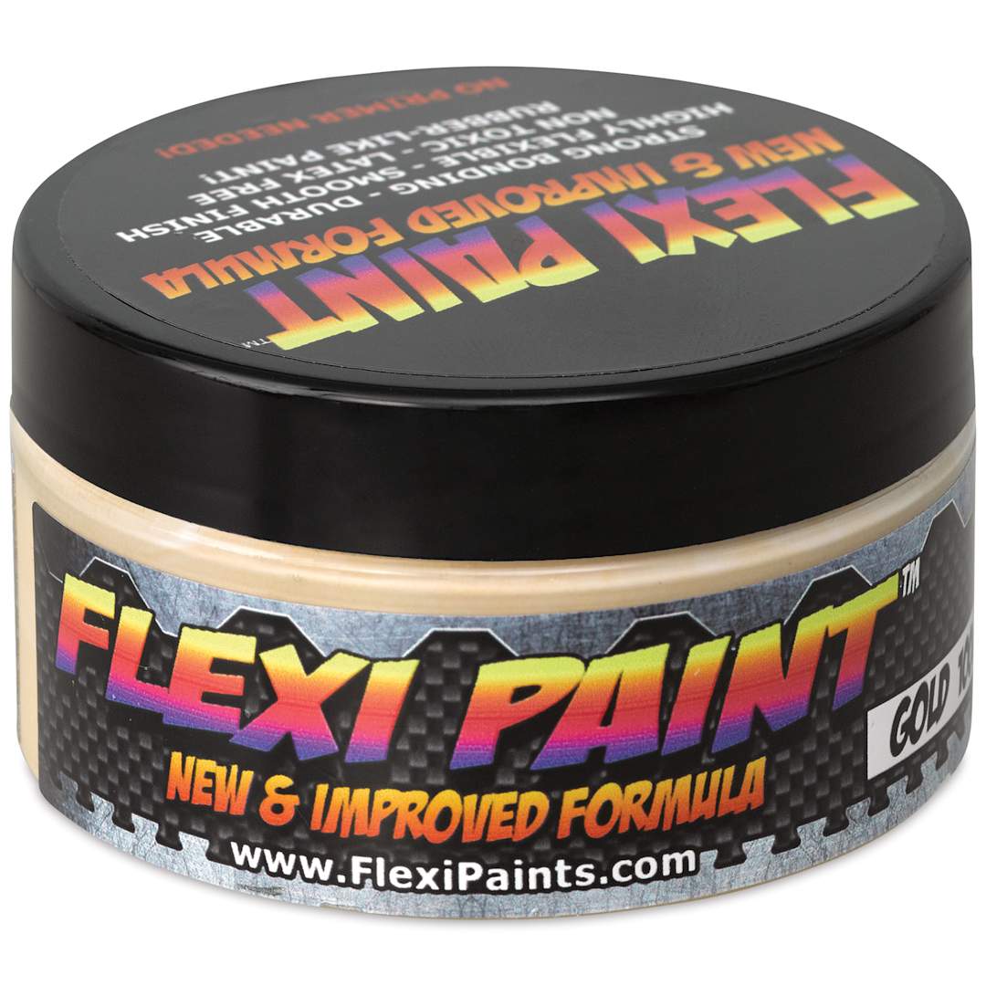 Open in modal - Flexi Paint Waterbased Flexible Cosplay Paint - Metallic Gold, 100 g (0.22 lb)