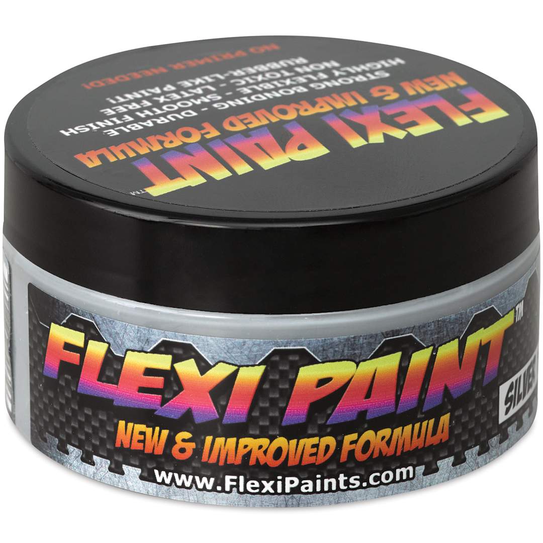 Open in modal - Flexi Paint Waterbased Flexible Cosplay Paint - Metallic Silver, 100 g (0.22 lb)
