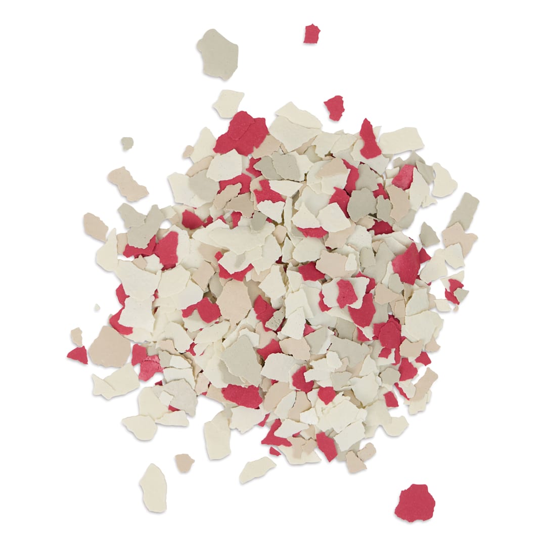 Open in modal - Plaid FolkArt Terrazzo Color Chip Flakes - Red Multi, 2.47 oz