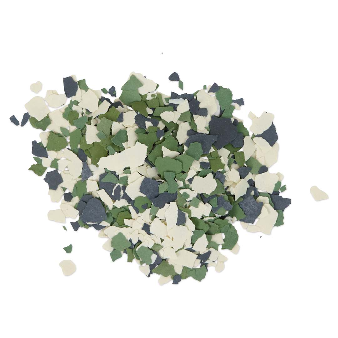 Open in modal - FolkArt Terrazzo Color Chip Flakes - Green Multi, 2.47 oz