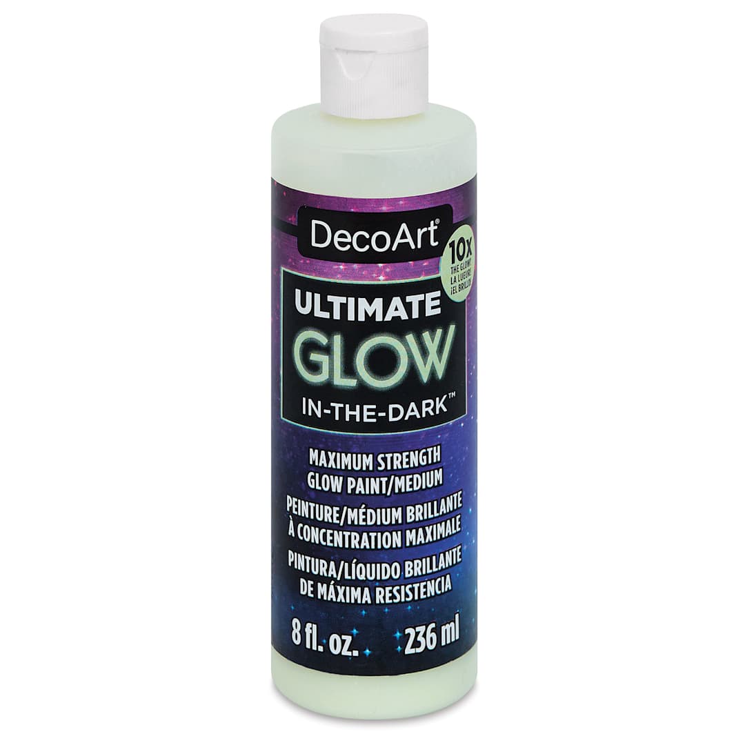 Open in modal - DecoArt Ultimate Glow-in-the-Dark Acrylic Paint - 8 oz