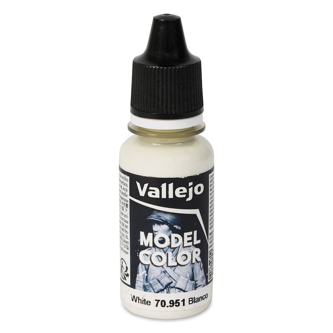 Open in modal - Vallejo Acrylic Model Color Paint - White, 18 ml