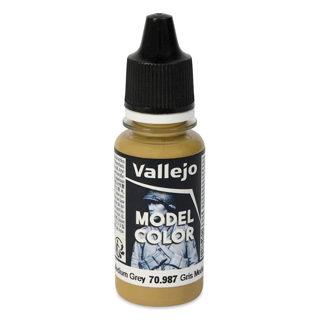 Open in modal - Vallejo Acrylic Model Color Paint - Medium Grey, 18 ml
