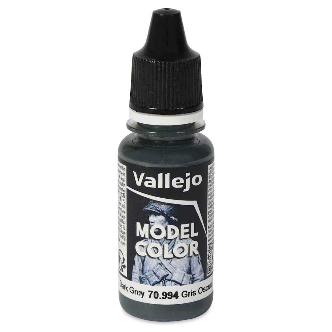 Open in modal - Vallejo Acrylic Model Color Paint - Dark Grey, 18 ml