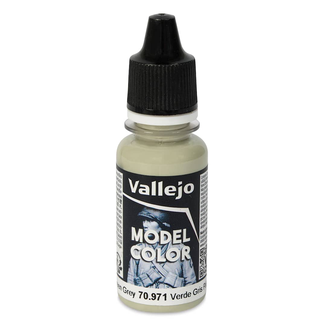 Open in modal - Vallejo Acrylic Model Color Paint - Light Green Grey, 18 ml