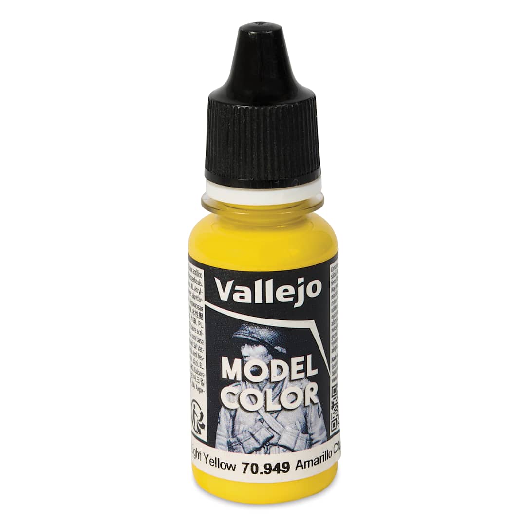 Open in modal - Vallejo Acrylic Model Color Paint - Light Yellow, 18 ml