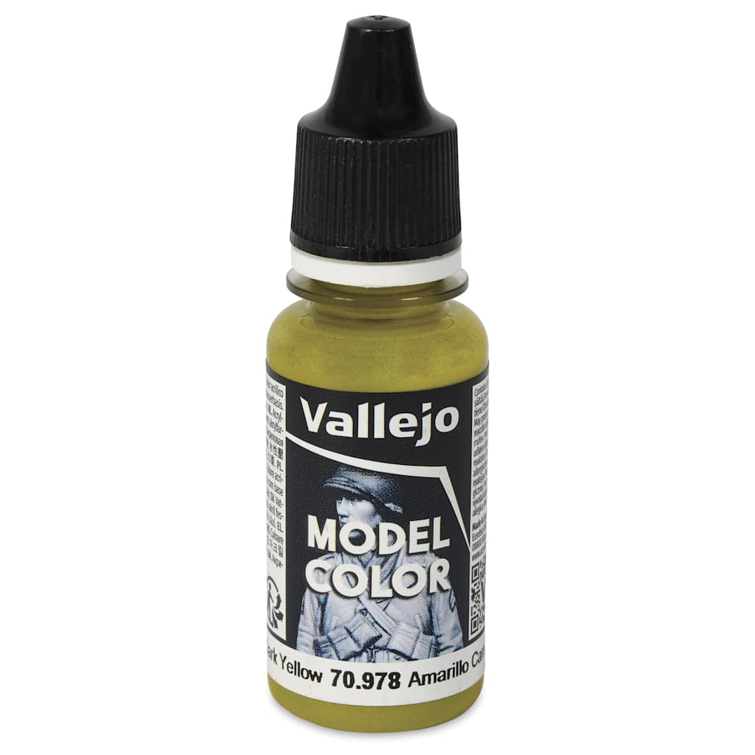 Open in modal - Vallejo Acrylic Model Color Paint - Dark Yellow, 18 ml