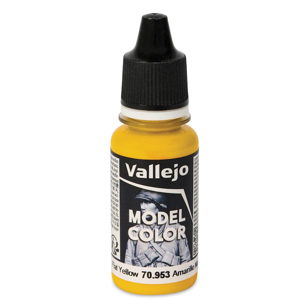 Open in modal - Vallejo Acrylic Model Color Paint - Flat Yellow, 18 ml