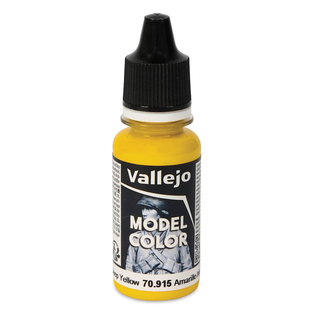 Open in modal - Vallejo Acrylic Model Color Paint - Deep Yellow, 18 ml