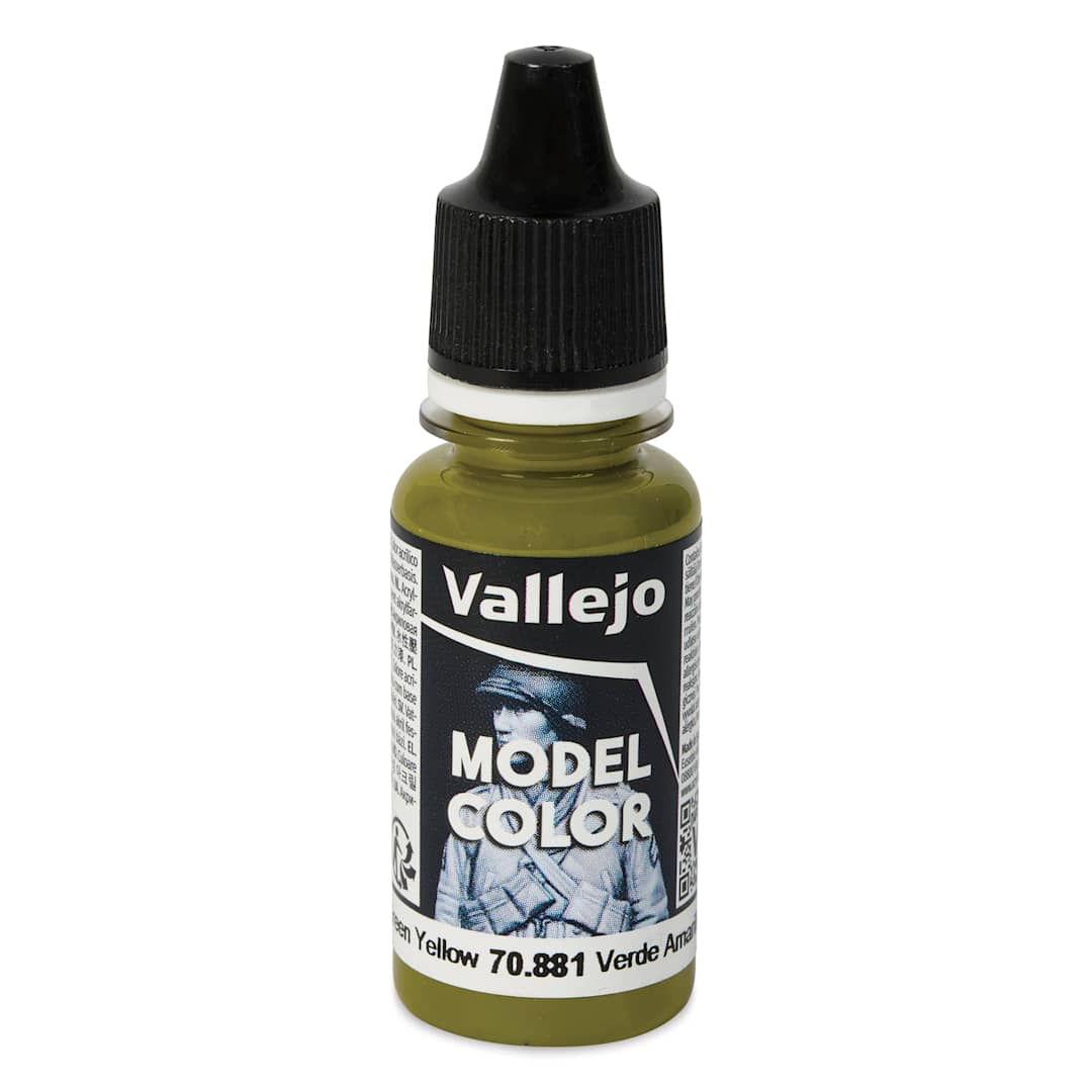 Open in modal - Vallejo Acrylic Model Color Paint - Green Yellow, 18 ml