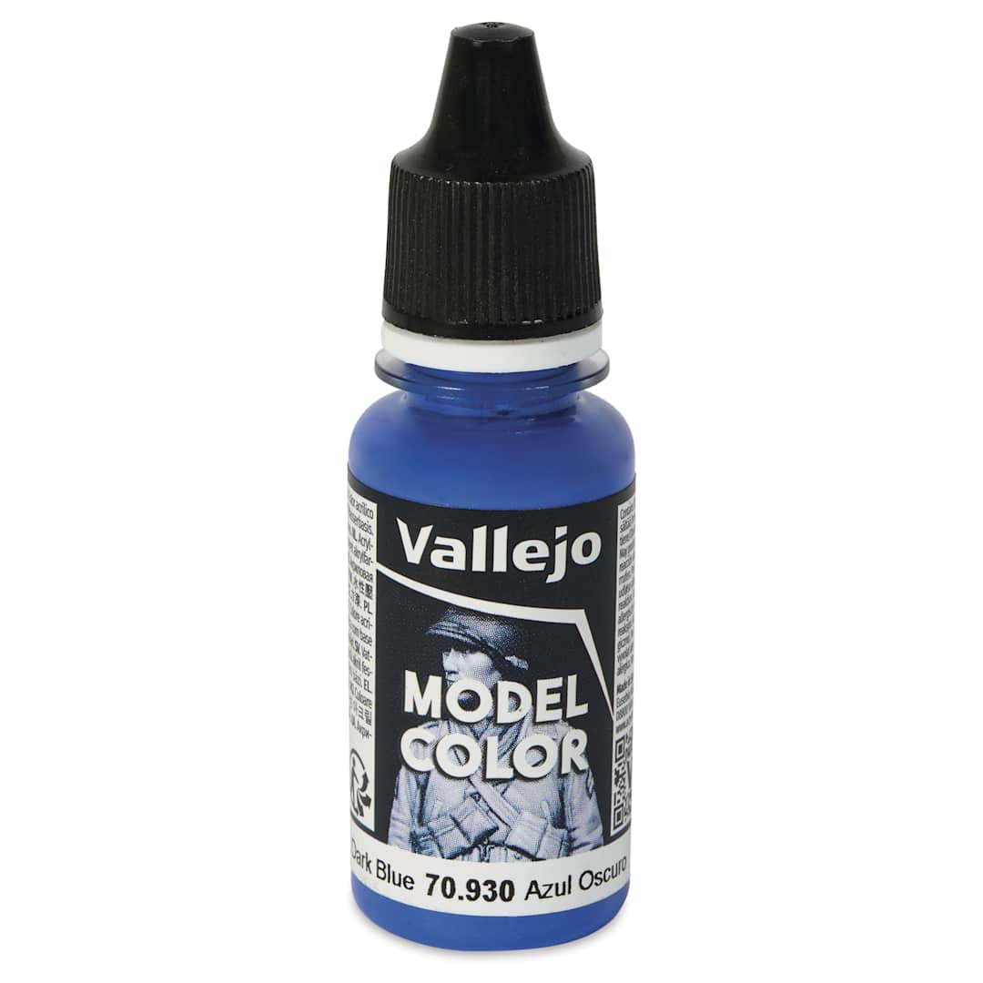 Open in modal - Vallejo Acrylic Model Color Paint - Dark Blue, 18 ml