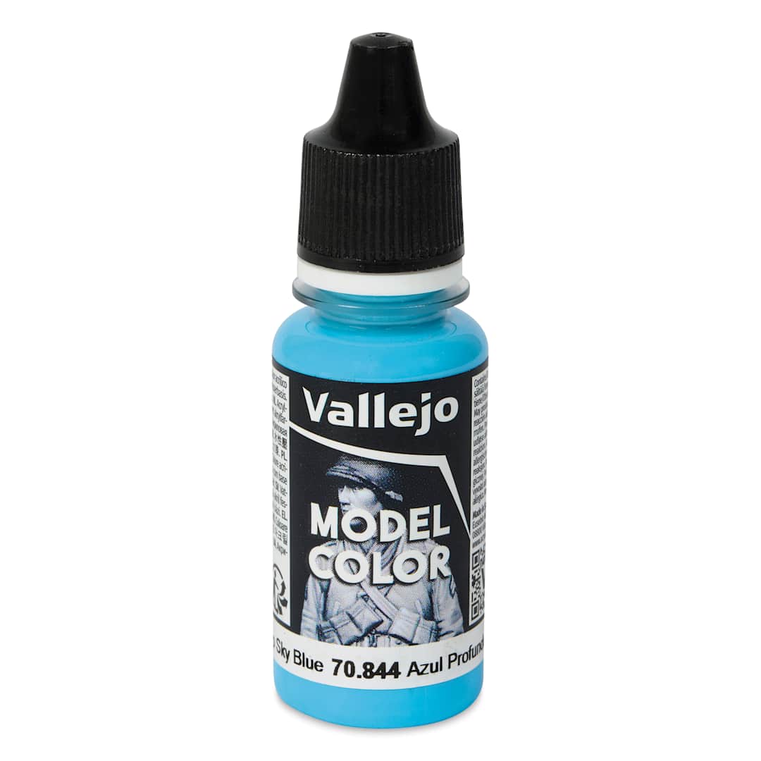 Open in modal - Vallejo Acrylic Model Color Paint - Deep Sky Blue, 18 ml