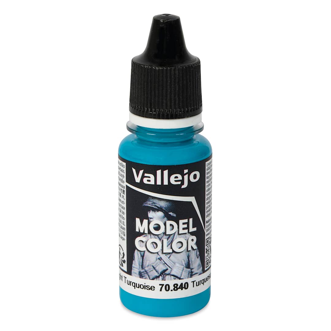 Open in modal - Vallejo Acrylic Model Color Paint - Light Turquoise, 18 ml