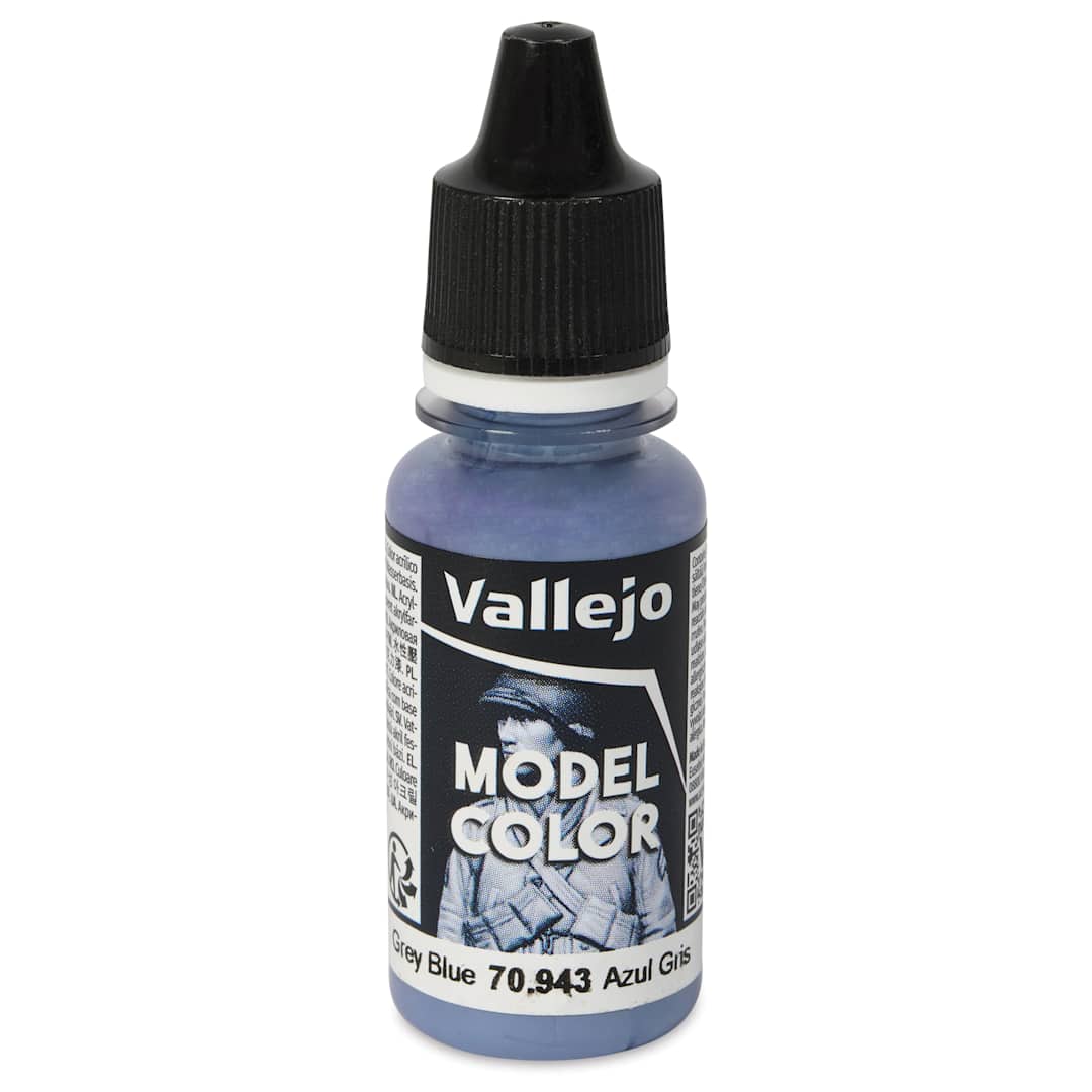 Open in modal - Vallejo Acrylic Model Color Paint - Grey Blue, 18 ml