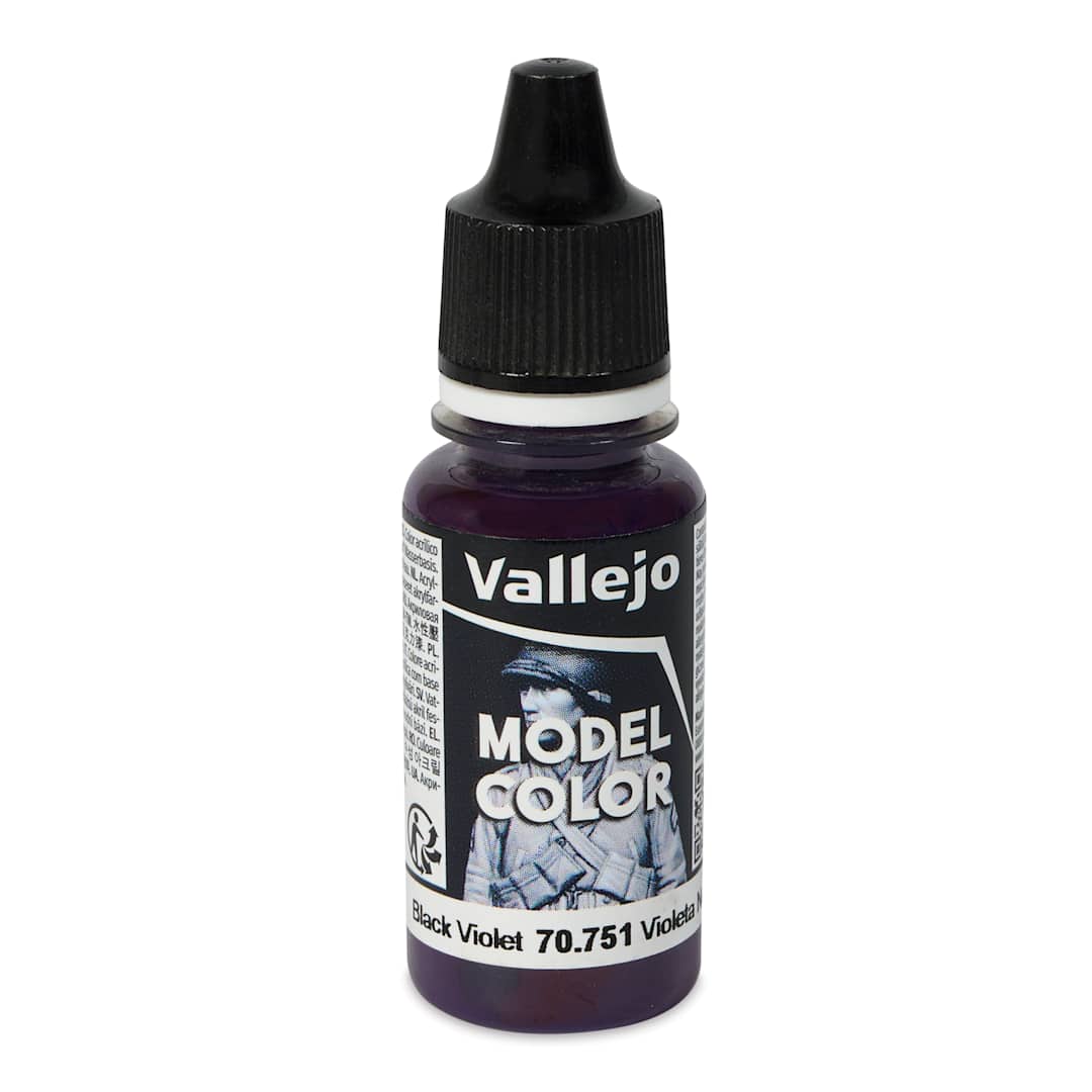 Open in modal - Vallejo Acrylic Model Color Paint - Black Violet, 18 ml