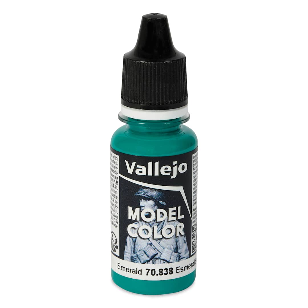 Open in modal - Vallejo Acrylic Model Color Paint - Emerald, 18 ml