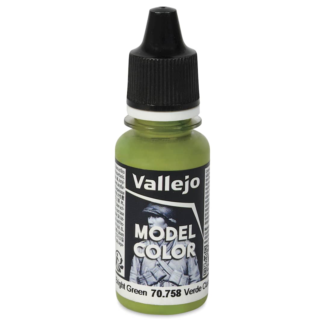 Open in modal - Vallejo Acrylic Model Color Paint - Bright Green, 18 ml