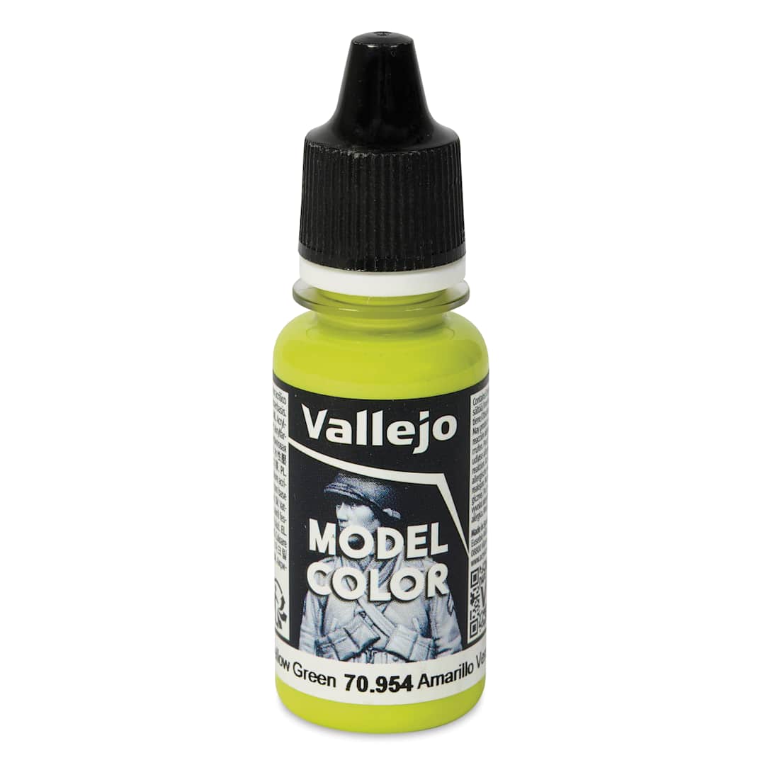 Open in modal - Vallejo Acrylic Model Color Paint - Yellow Green, 18 ml