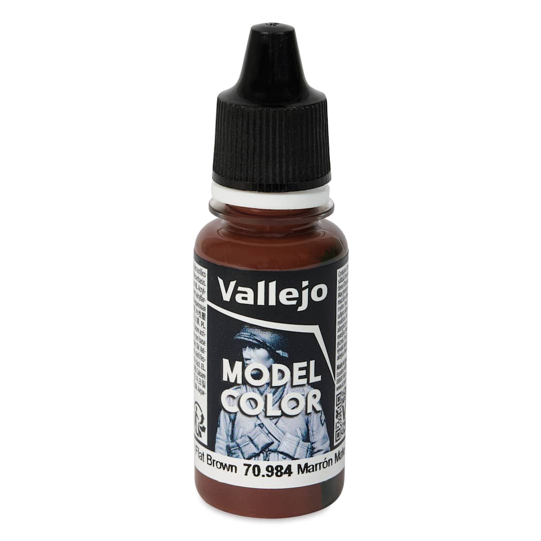 Open in modal - Vallejo Acrylic Model Color Paint - Flat Brown, 18 ml